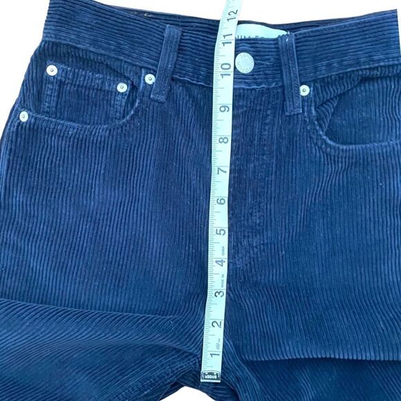 Aritzia Denim Forum The Arlo High Rise Straight Leg Blue Corduroy Pants - Picture 13 of 14